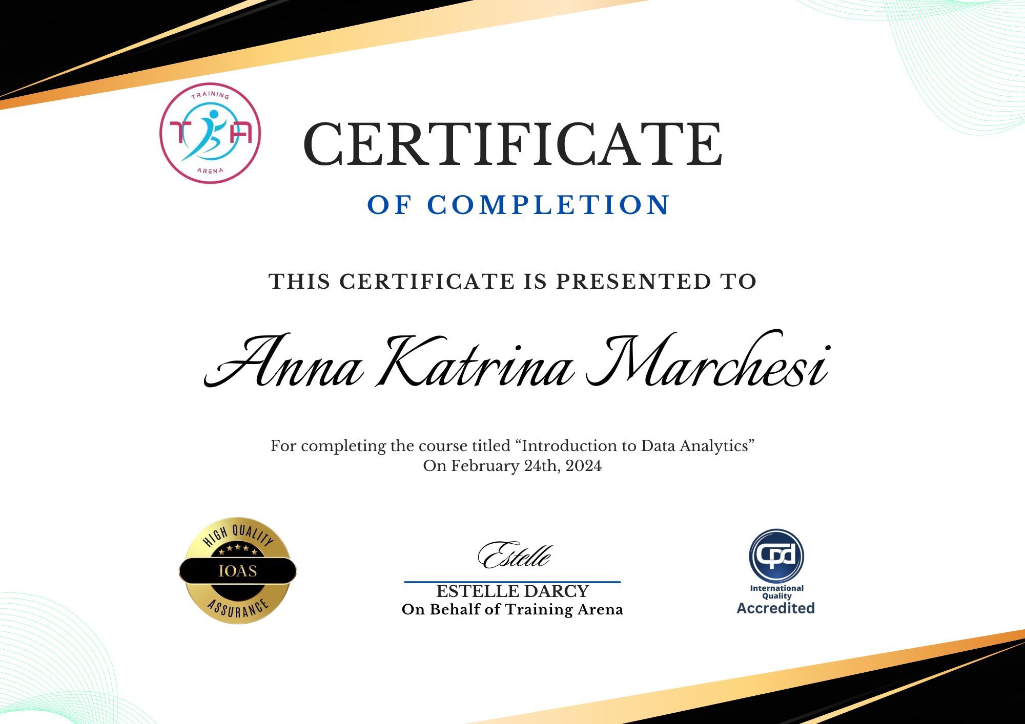 CPD Accredited PDF Certificate